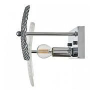 Накладной светильник Lumion Liberti 6588/1W цвет плафона/подвески Светло-серый, Прозрачный, цвет арматуры Хром-3