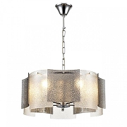 Подвесной светильник Lumion Dandy 6594/5 цвет плафона/подвески Светло-серый, Прозрачный, цвет арматуры Хром-2