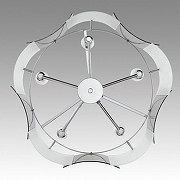 Подвесной светильник Lumion Dandy 6594/5 цвет плафона/подвески Светло-серый, Прозрачный, цвет арматуры Хром-3