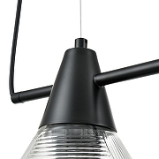 Подвесной светильник Lumion Corne 6595/4A цвет плафона/подвески Прозрачный, цвет арматуры Черный-5