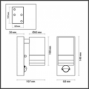 Светильник на штанге Odeon Light Motto 1 6605/1W цвет черный-3