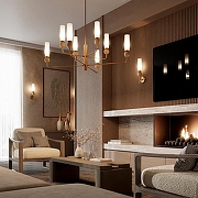 Бра Odeon Light Lolla 6625/1W цвет бежевый, латунь-4