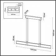 Подвесной светильник Odeon Light Vincent 6630/36L цвет бежевый, бордовый, бронза-4