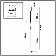 Подвесной светильник Odeon Light Monella 6639/12L цвет бронза античная-6