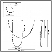 Подвесной светильник Odeon Light Monella 6639/24CL цвет бронза античная-3