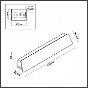Накладной светильник Odeon Light Leo 6642/12WL цвет черный-4