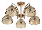 Накладной светильник Escada Mallow 665/5P цвет плафона/подвески Янтарный, цвет арматуры Золото