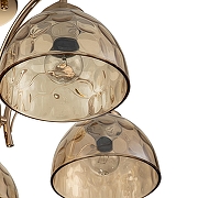 Накладной светильник Escada Mallow 665/5P цвет плафона/подвески Янтарный, цвет арматуры Золото-2