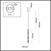 Подвесной светильник Odeon Light Aletta 6679/4L цвет бронза античная-5