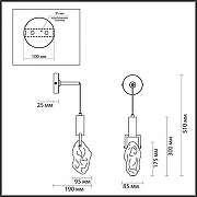 Бра Odeon Light Lia 6696/5WL цвет никель-4
