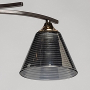 Светильник на штанге De City Тетро 36 673018902 цвет плафона/подвески Дымчатый, цвет арматуры Золото, Коричневый-2