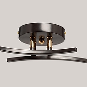 Светильник на штанге De City Тетро 36 673018902 цвет плафона/подвески Дымчатый, цвет арматуры Золото, Коричневый-6