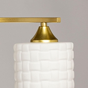 Светильник на штанге De City Тетро 37 673019203 цвет плафона/подвески Белый, цвет арматуры Золото-5