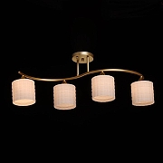 Светильник на штанге De City Тетро 37 673019304 цвет плафона/подвески Белый, цвет арматуры Золото-1