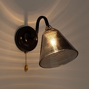 Бра De City Тетро 36 673029101 цвет плафона/подвески Дымчатый, цвет арматуры Золото, Коричневый-1