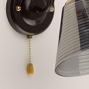 Бра De City Тетро 36 673029101 цвет плафона/подвески Дымчатый, цвет арматуры Золото, Коричневый-4