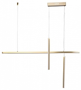 Подвесной светильник DeMarkt Ральф 675015603 цвет плафона/подвески Белый, Латунь, цвет арматуры Латунь