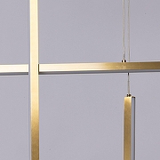 Подвесной светильник DeMarkt Ральф 675015603 цвет плафона/подвески Белый, Латунь, цвет арматуры Латунь-3