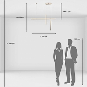 Подвесной светильник DeMarkt Ральф 675015603 цвет плафона/подвески Белый, Латунь, цвет арматуры Латунь-8