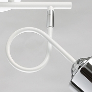 Светильник на штанге De City Акцент 2 680011602 цвет плафона/подвески Прозрачный, Хром, цвет арматуры Белый, Хром-5