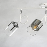 Светильник на штанге De City Акцент 2 680011703 цвет плафона/подвески Прозрачный, Хром, цвет арматуры Белый, Хром-7