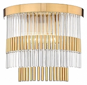 Накладной светильник Divinare Brillante 6813/17 AP-2 цвет плафона/подвески Прозрачный, цвет арматуры Латунь