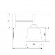 Бра Eurosvet Fresco 70085/1 белый цвет плафона/подвески Белый, цвет арматуры Белый, Коричневый-7