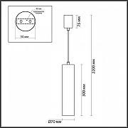 Подвесной светильник Odeon Light Terrazzo 7012/6L цвет золото-5