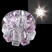 Встраиваемый светильник Sneha 7013/H G9 CR+PK цвет Прозрачный, Хром