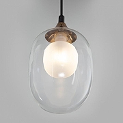 Подвесной светильник Eurosvet Spr1tz 70216/1 латунь цвет плафона/подвески Белый, Прозрачный, цвет арматуры Латунь, Черный-2