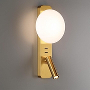 Бра с подсветкой Odeon Light Albergo 7050/5WL цвет плафона/подвески Белый, цвет арматуры Бронза-2