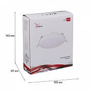 Встраиваемый светильник Reluce Technical 70605 70605-9.0-001OL LED18W WH 4000K цвет плафона/подвески Белый, Хром, цвет арматуры Белый, Хром-1