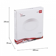 Встраиваемый светильник Reluce Technical 70606 70606-9.5-001OL LED18W WH 4000K цвет плафона/подвески Белый, цвет арматуры Белый-1