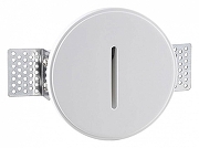 Встраиваемый светильник Odeon Light Gips 7081/3WL цвет плафона/подвески Белый, цвет арматуры Белый