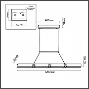 Подвесной светильник Odeon Light Mesh 7083/20L цвет плафона/подвески Черный, цвет арматуры Черный-7