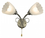 Бра Velante 708 708-501-02 цвет плафона/подвески Белый, цвет арматуры Бронза