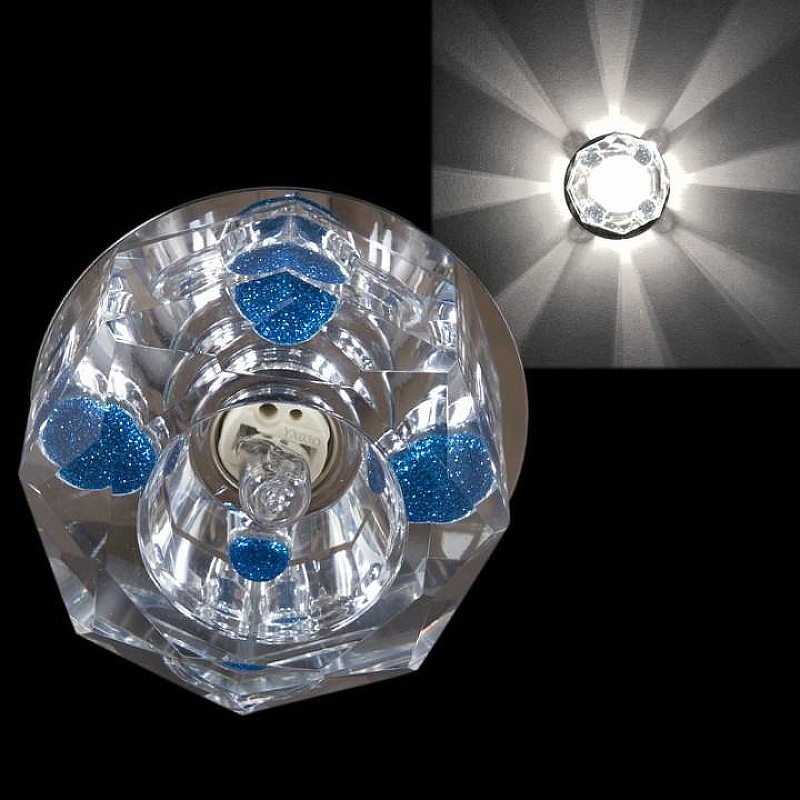 Встраиваемый светильник Sneha 7091/H G9 CR+BL 