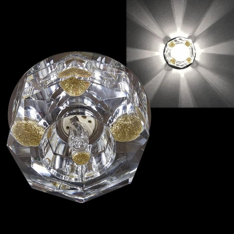 Встраиваемый светильник Sneha 7091/H G9 CR+YL 