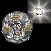 Встраиваемый светильник Sneha 7091/H G9 CR+YL цвет Прозрачный, Хром