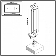 Ландшафтный светильник Odeon Light NATURE 7118/12GLA цвет плафона/подвески Черный, цвет арматуры Черный-3