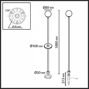 Ландшафтный светильник Odeon Light NATURE 7120/3GLB цвет черный-5