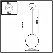 Подвесной светильник Odeon Light NATURE 7124/1 цвет черный-3