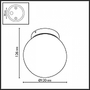 Накладной светильник Odeon Light NATURE 7124/1C цвет черный-3