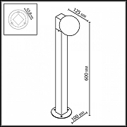 Ландшафтный светильник Odeon Light NATURE 7124/1G цвет плафона/подвески Белый, цвет арматуры Черный-5