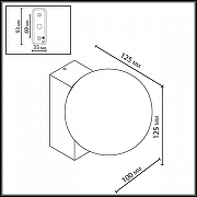 Накладной светильник Odeon Light NATURE 7124/1W цвет черный-5