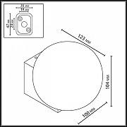 Накладной светильник Odeon Light NATURE 7124/1WA цвет черный-5