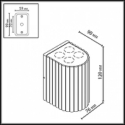 Накладной светильник Odeon Light NATURE 7127/8WL цвет черный-4