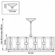 Подвесной светильник Lightstar Novara 713287 цвет плафона/подвески Прозрачный, цвет арматуры Черный-5