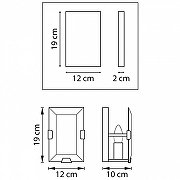 Бра Lightstar Novara 713617 цвет плафона/подвески Прозрачный, цвет арматуры Черный-1