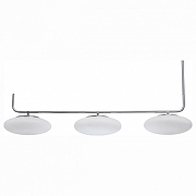 Подвесной светильник DeMarkt Ауксис 2 722010803 цвет плафона/подвески Белый, цвет арматуры Серебро